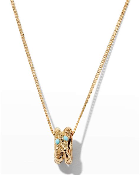 gucci snake ring necklace|gucci ouroboros snake necklace.